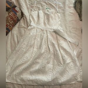 NWT LILLY PULITZER White, Strapless, Embroidered